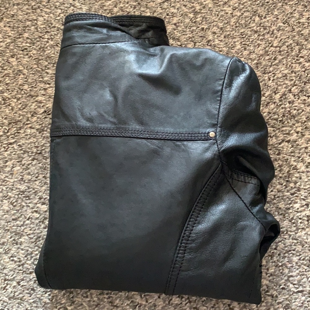 Zara Lamb Leather Biker Jacket - Picture 16 of 16